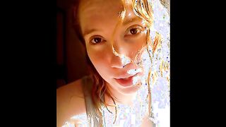 Redhead showing hairy bush