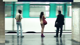 Nude on the Metro