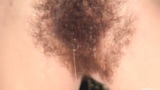 Stunning hairy Pearl Sage in white dress