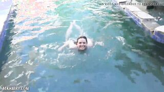 Emma Evins Is Outside Swimming And Ready To Masturbate