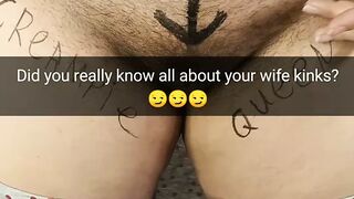 Did you know that your beloved wife is a kinky slut who loves unprotected sex? - Bodywriting - Snapchat -Milky Mari