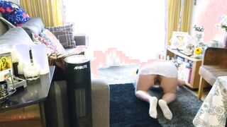 Mommy cleaning house