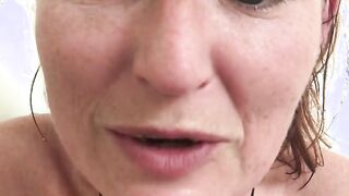 In the bath and enjoying the last orgasm of my month long stay in America with 545lb sexy as fuck UncleM0therFucker