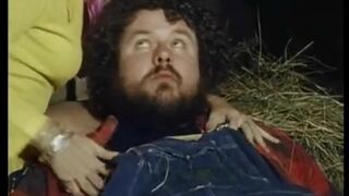 Big bear in barn vintage