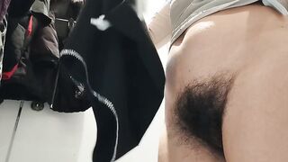 Sexy Brunette Tries on Tights