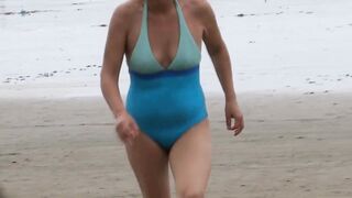 My wife on the beach fucks with my best friend's son