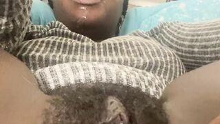 random upload of pretty phat vagina making a little wet mess spitting cum taste creamy insides spittt