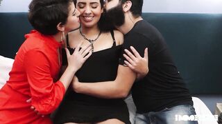 Two little sluts with hairy pussies letting me fuck their little asses hard, I'm a lucky guy 8765676